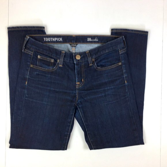 J Crew Toothpick Skinny Ankle Jeans sz 28 - Picture 2 of 7